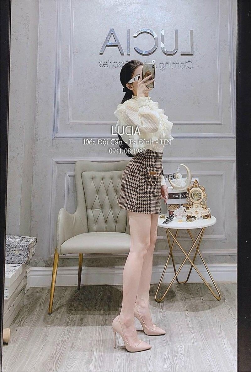 [Mã FASHIONGREEN hoàn 10% tối đa 50K xu đơn 300K] Áo sơ mi bèo viền kim tuyến hàng đẹp - Áo sơ mi tơ viền bèo cổ ngọc | BigBuy360 - bigbuy360.vn