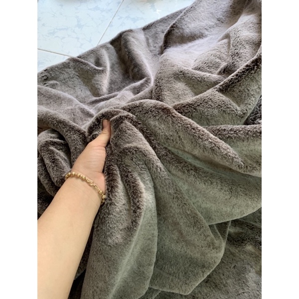 Thảm lông chụp hình - Xám lông chuột mịn