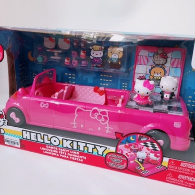 Xe đồ chơi cho bé party Limousine hello kitty