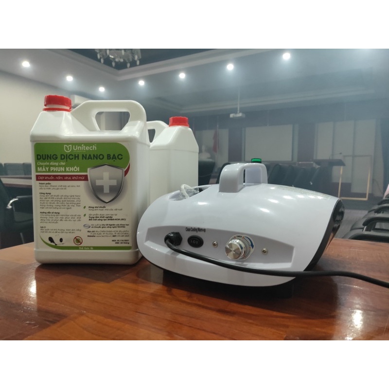 DUNG DỊCH NANO BẠC DIỆT KHUẨN CHUYÊN DỤNG CHO MÁY TẠO KHÓI - Khử mùi ô tô, nhà cửa, nội thất