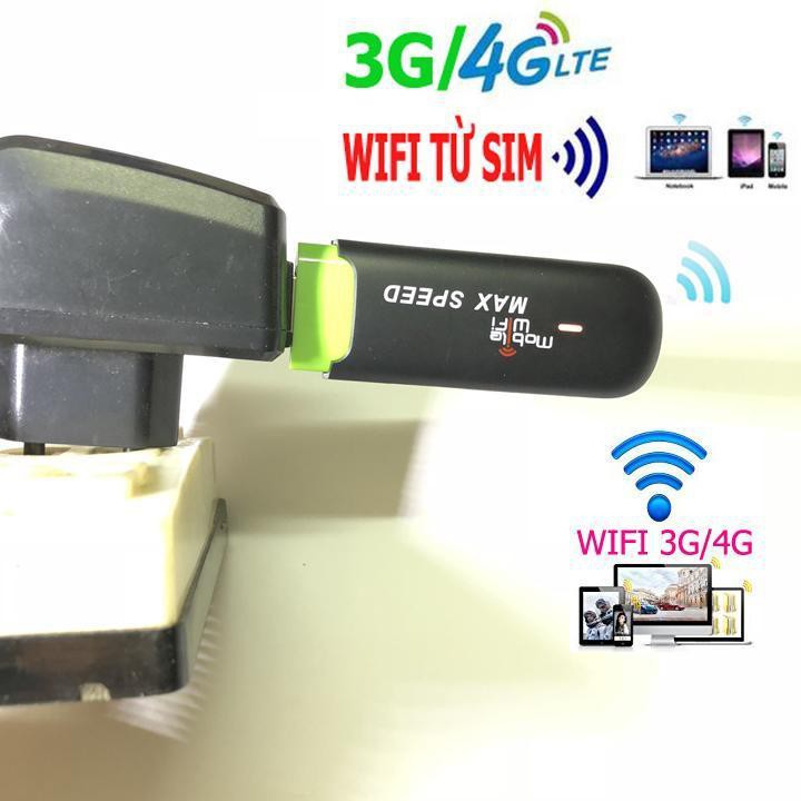 DCOM 4G Di Động Cầm Tay Phát Wifi Bằng Sim 3G 4G UFI Max Speed Đa Mạng Tốc Độ Cao TẶNG SIM 4G DATA KHỦNG