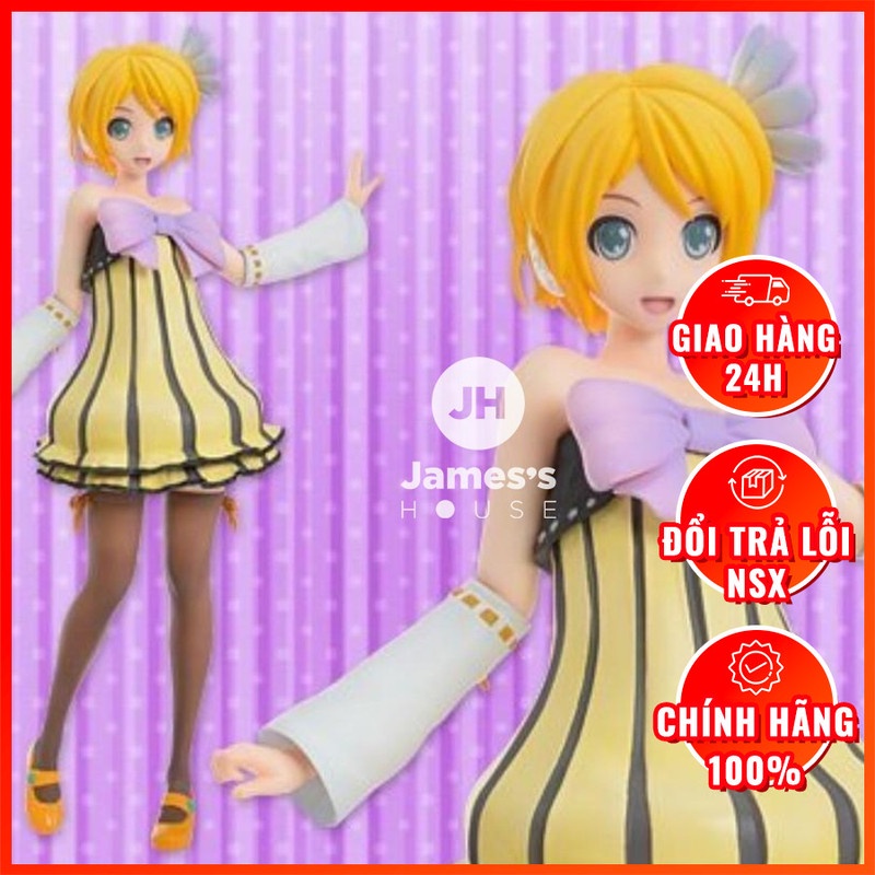Mô Hình Figure Chính Hãng Anime Kagamine Rin - SPM Figure - Cheerful Candy, SEGA, chính hãng Nhật Bản