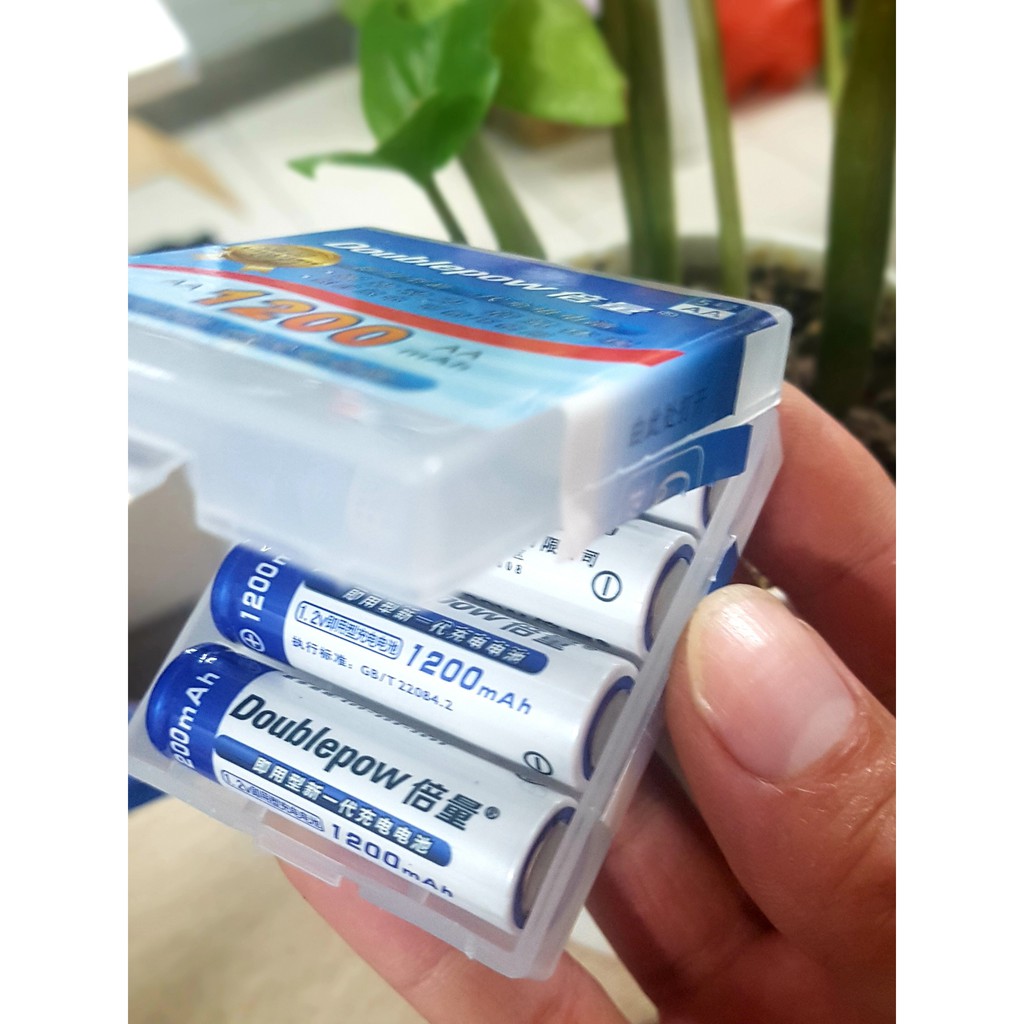 Pin Sạc AA 1200mah , Sạc Pin Tiểu Đa Năng - Sạc Pin AA & AAA  Doublepow B02 | Chính Hãng