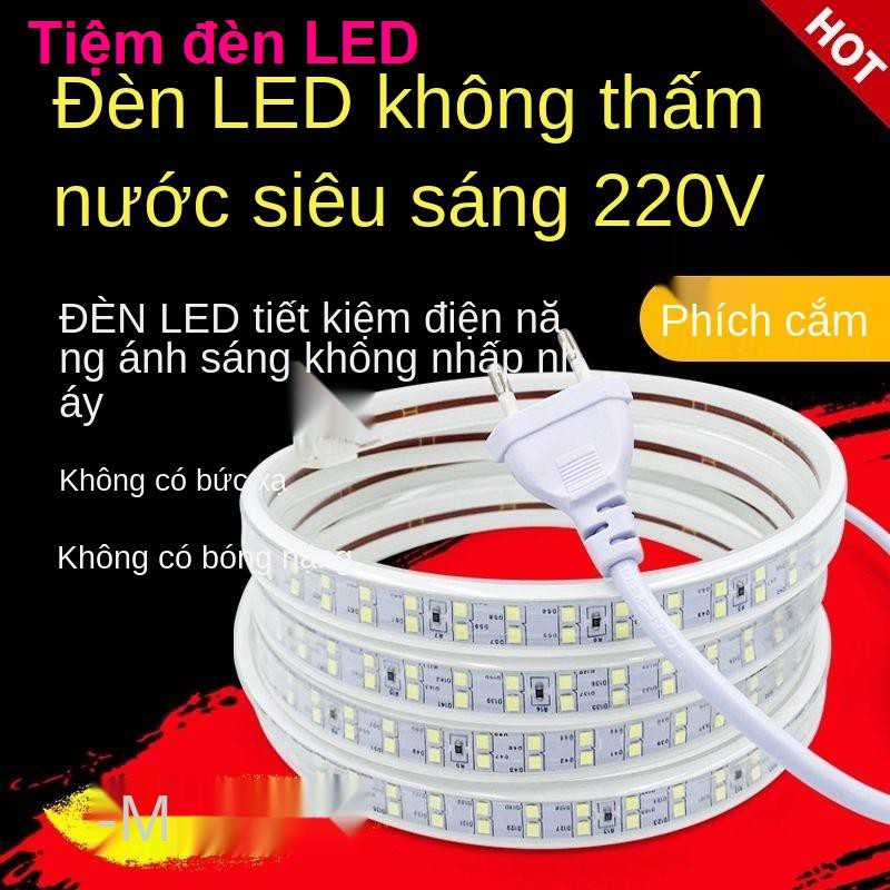 đèn led ngoài trời siêu sáng chống thấm cao áp 220V nhẹ dải keo tự dính ánh trắng gia đình bể cá phòng khách