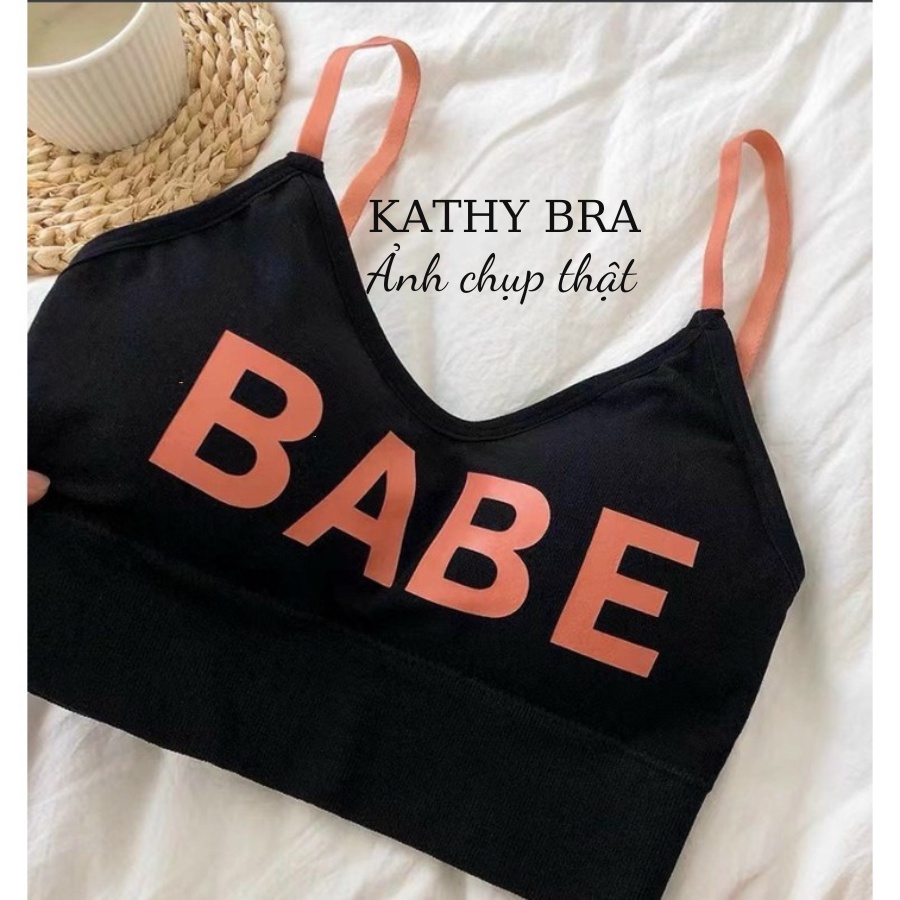 A40 Áo Bra Cotton KATHY BRA Siêu Hót Trẻ Trung NĂng Động Đệm Mút Vừa Chất Cotton Mát Hàng Quảng Châu