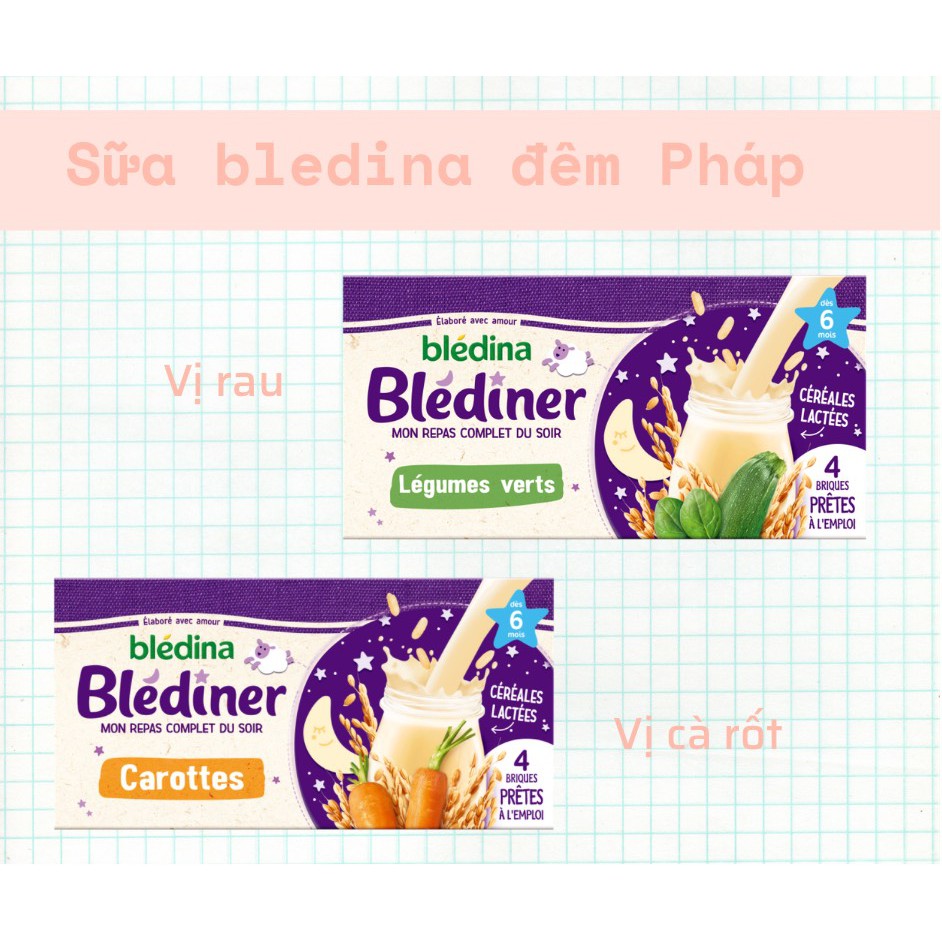 Sữa nước bledina Pháp 250ml x 4