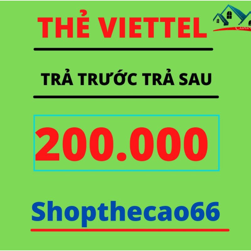 Thẻ cào Viettel 200k