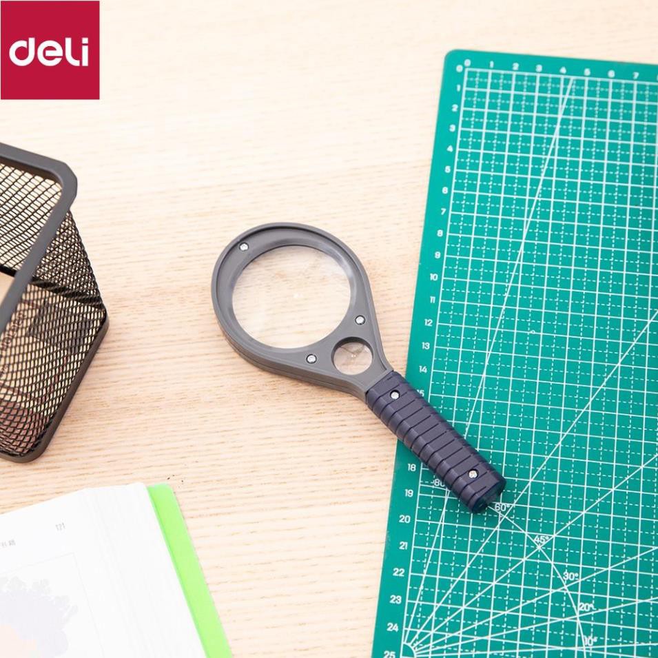 Kính lúp x3 Deli, Đen - 1 chiếc - E9092 [Deli]