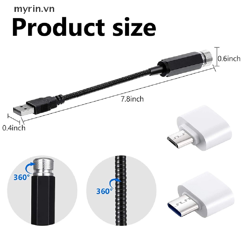 Đèn LED Chiếu Hình Bầu Trời Đầy Sao 5V Sạc USB