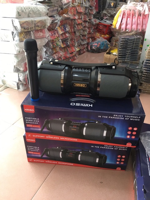Loa Bluetooth KIMISO T1S Bass cực đỉnh kèm micro cực chất