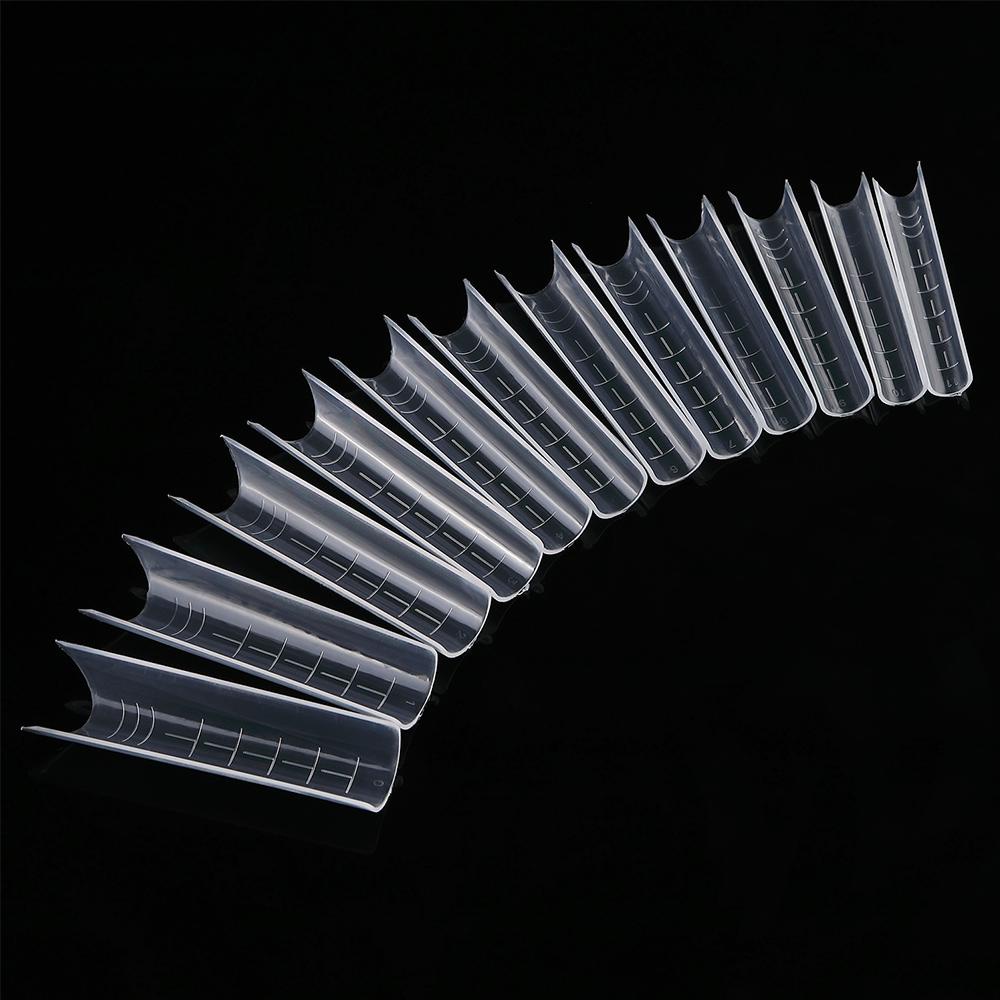 Set 120 Khuôn Đắp Móng Tay Trong Suốt Dạng Nhấn