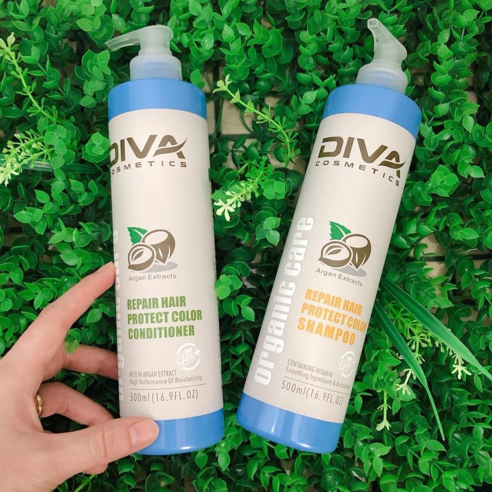 Dầu gội DIVA ORGANIC CARE phục hồi và bảo vệ màu nhuộm 500ml