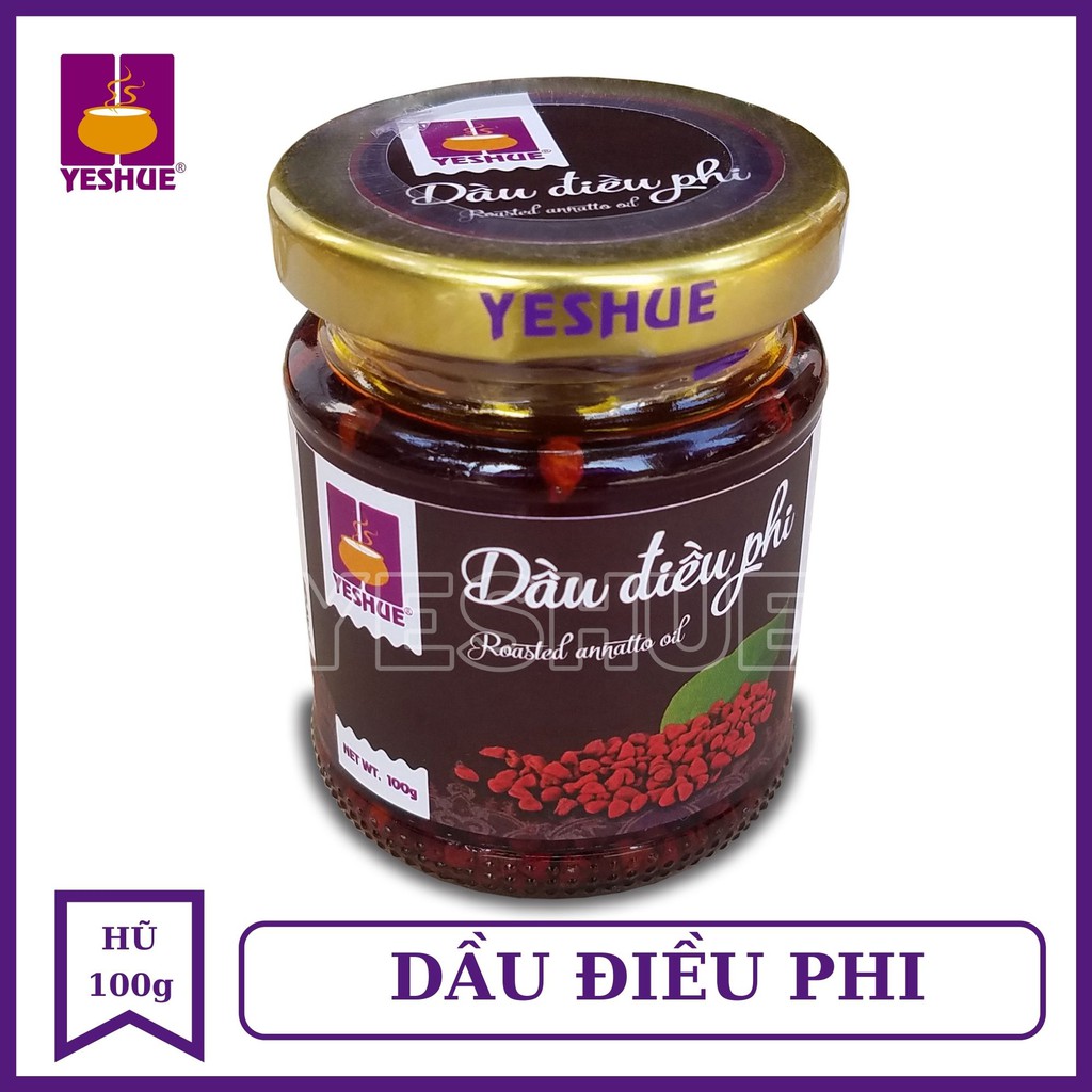 Dầu điều phi YESHUE ❌ 1 hũ 100g 🍀 GIA VỊ cần thiết cho mọi món ăn- Dầu điều phi béo thơm tiện dụng cho mọi bếp hiện đại