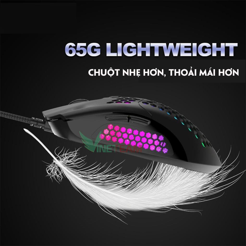 Chuột Quang Chơi Game Có Dây Zoya M5 12000 Dpi có thể điều chỉnh - Thiết kế độc lạ - Led Rgb đổi màu cực chất -dc4064
