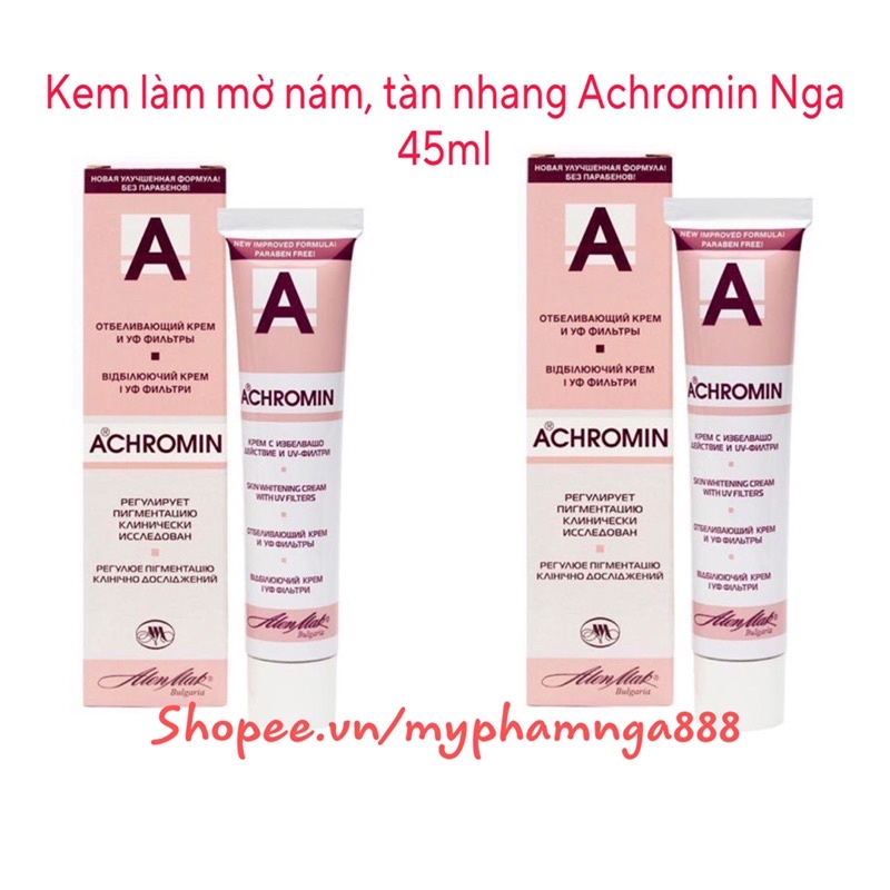 Kem làm mờ nám, tàn nhang AchrominNga - Nám Achromin Nga 45ml