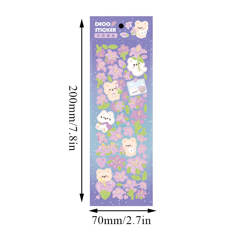 Bộ 2 Sticker Dán Trang Trí Hình Gooka Hoạt Hình Đáng Yêu