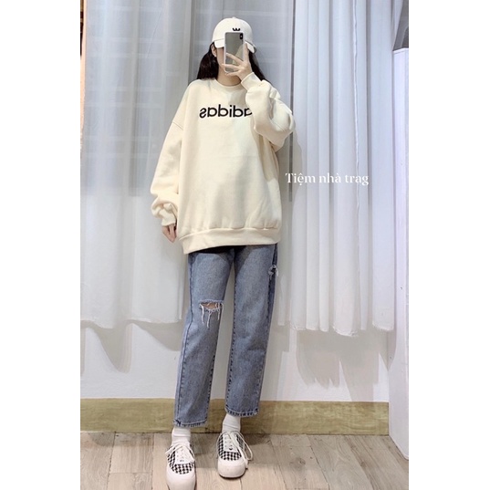 [Mã 12FASHIONSALE1 giảm 10K đơn 50K] sweater nỉ bông logo thêu | WebRaoVat - webraovat.net.vn