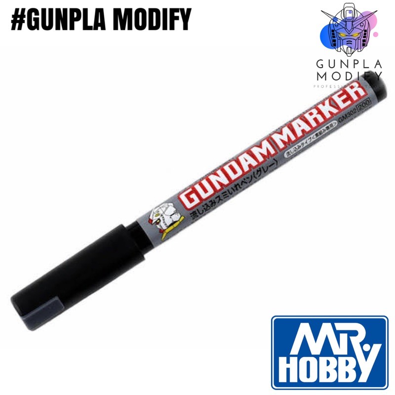 MR.HOBBY Gundam Marker GM302 GRAY Flowing Type Pen cho công việc mô hình