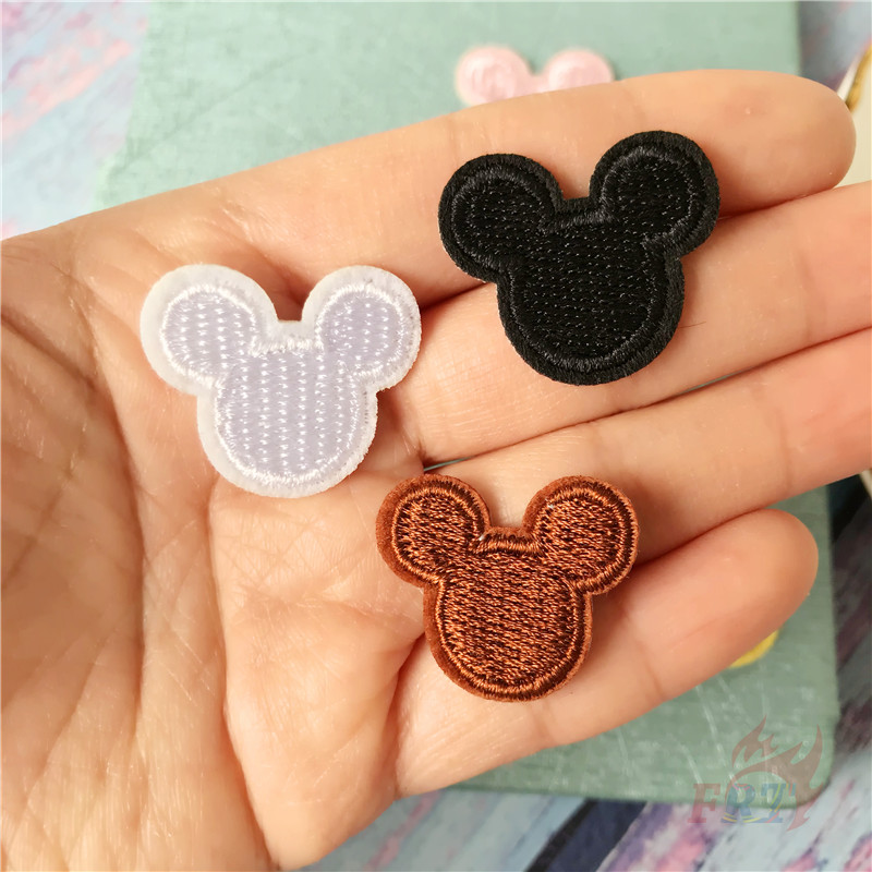 Miếng Vá Quần Áo Ủi Hoặc May Thêu Tiện Dụng Hình Chuột Mickey Dễ Thương