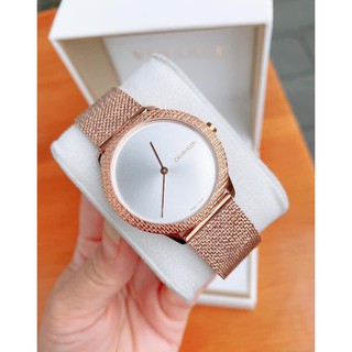 Đồng hồ nữ Thuỵ Sĩ Calvin Klein K3M22U26 rosegold dây thép size 35mm chính hãng