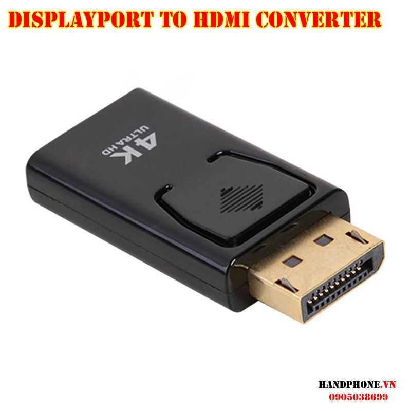 Cổng chuyển đổi DisplayPort to HDMI Adapter AV Converter 1080P 2K 4K mạ vàng, cáp chuyển đổi tín hiệu | BigBuy360 - bigbuy360.vn