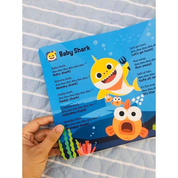 [Hàng chính hãng Hàn Quốc] BABY SHARK SOUND BOOK sách tương tác âm thanh