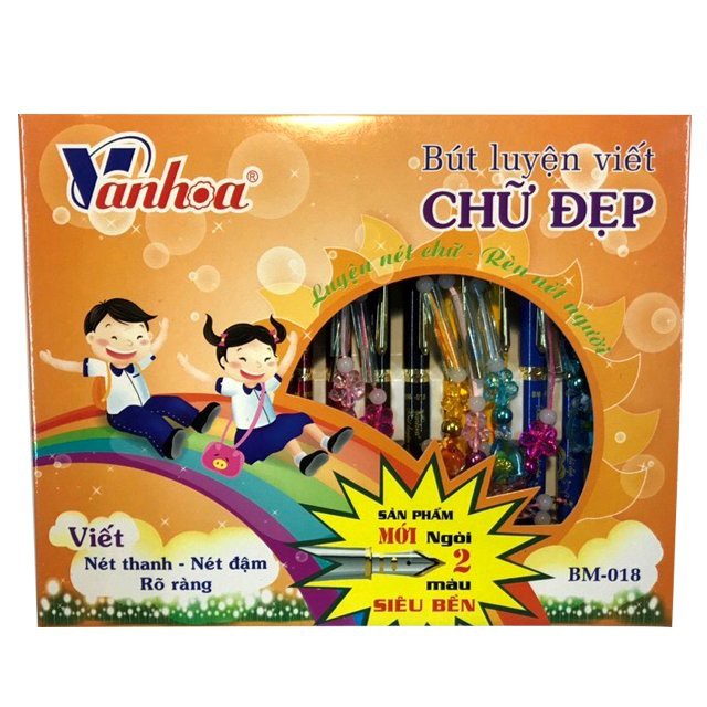 Bút Máy Vạn Hoa BM 018- Bút luyện viết chữ đẹp-Ms:018A