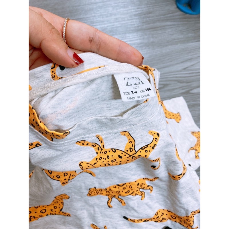 Bộ cộc tay báo Zara xuất dư cho bé