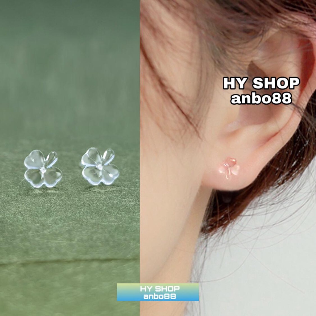Khuyên tai nhựa sinh học thanh xỏ mỏng giúp lỗ xỏ nhanh lành Unisex nam nữ