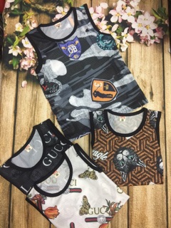 Áo ba lỗ lưới bé trai