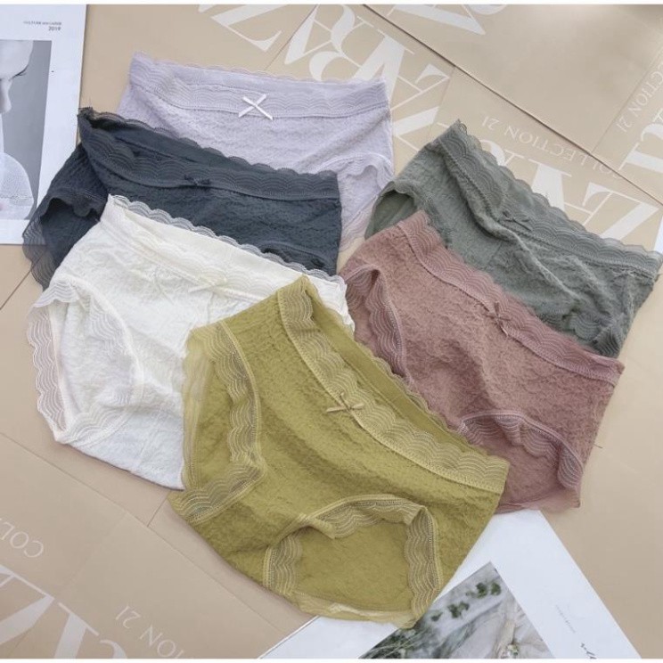 COMBO 10 QUẦN LÓT NHÚN REN CAO CẤP 122, QUẦN LÓT KHÁNG KHUẨN NỮ