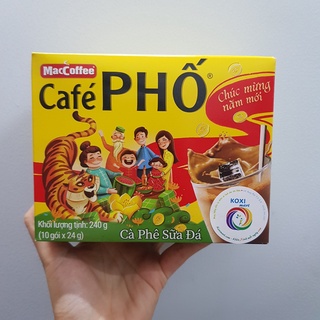 Cà phê sữa đá phố hộp 10 gói