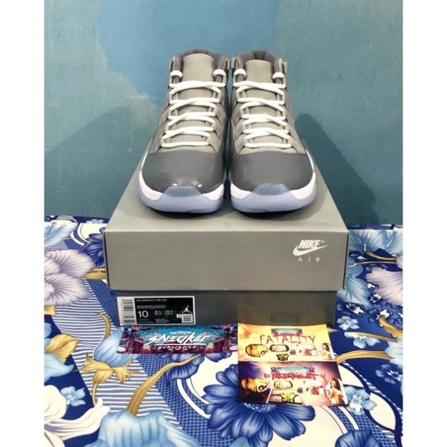 'Giày Cổ Cao' Nike Air Jordan 11 Retro Cool Grey (2021) 🏇
