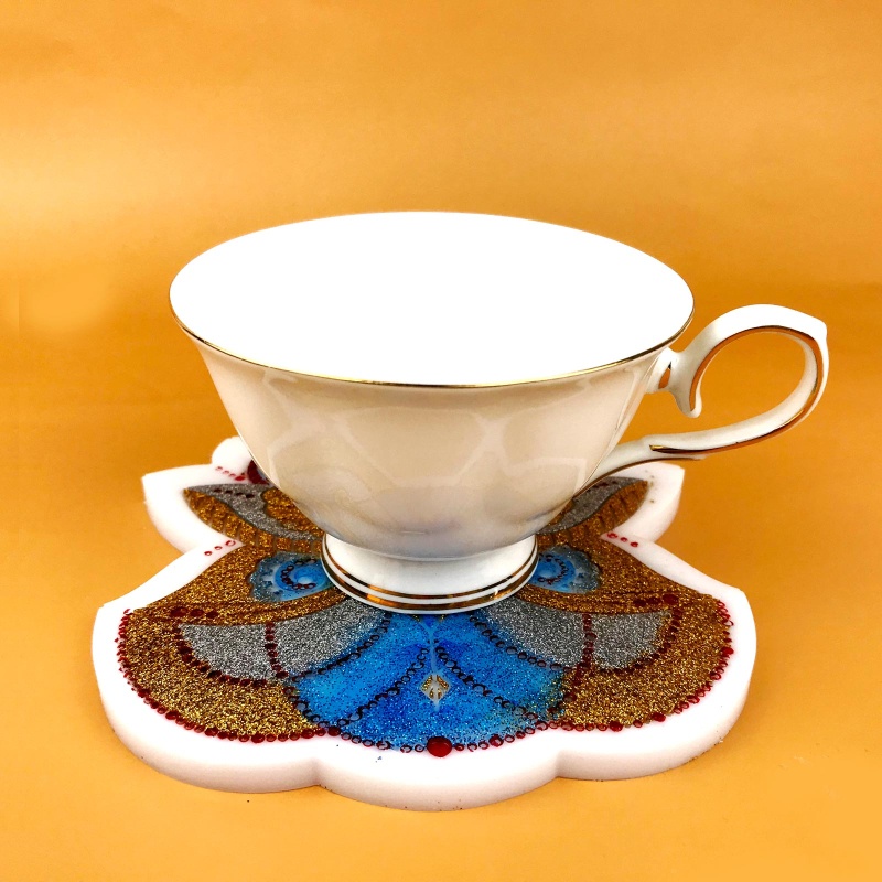 Sa Khuôn Silicon Làm Đế Lót Ly Hình Hoa Sen Độc Đáo