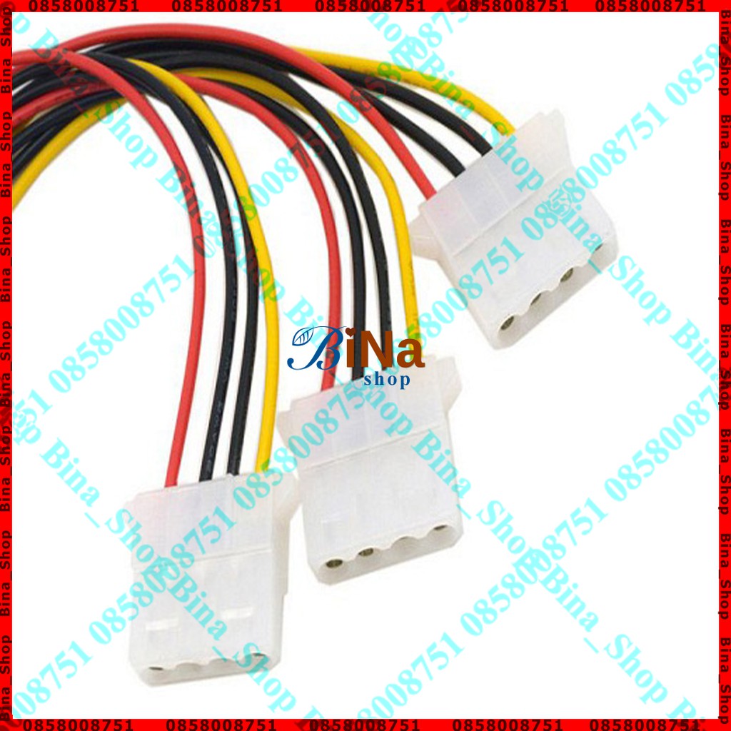 Cáp chia nguồn Molex 4Pin 1 ra 3 dài 21cm