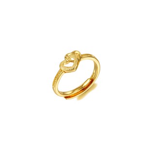Nhẫn Nữ Mạ Vàng 24k, Thiết Kế Hình Trái Tim Phong Cách Hàn Quốc, YMNN02