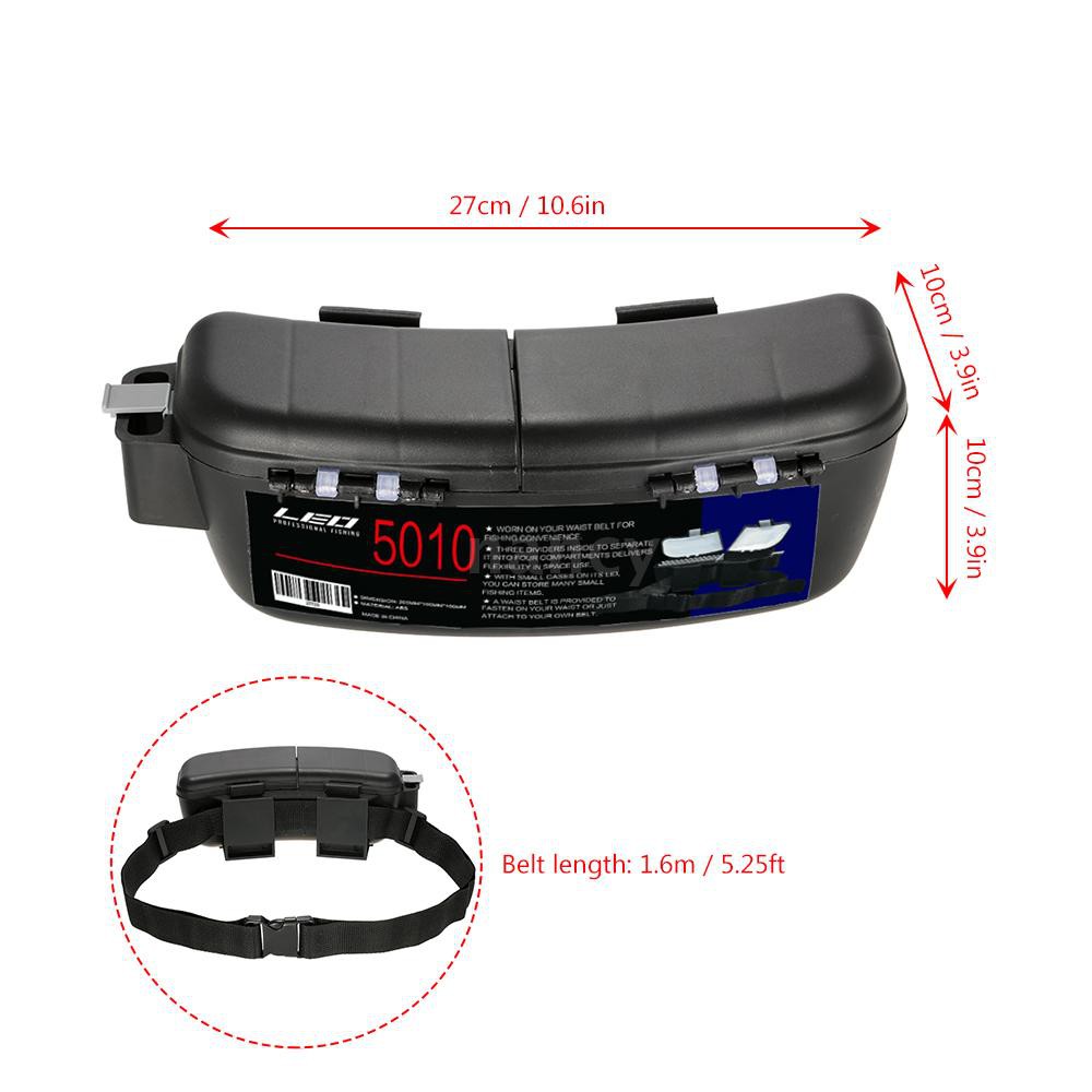 Hộp đựng mồi câu cá đa năng đeo ở thắt lưng tiện dụng