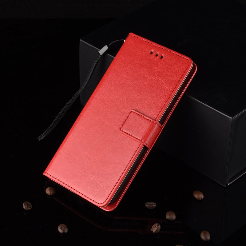 Bao da điện thoại màu trơn cho Xiaomi Redmi K20 Pro 7A 7 GO Note 7 Mi 9T Pro 8 Lite Black Shark 2 MAX 3 2