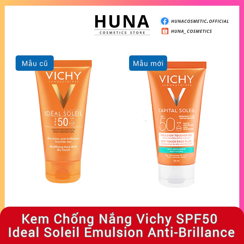 (AUTH- PHÁP) Kem Chống Nắng Vichy SPF50 Ideal Soleil Emulsion Anti-Brillance | BigBuy360 - bigbuy360.vn