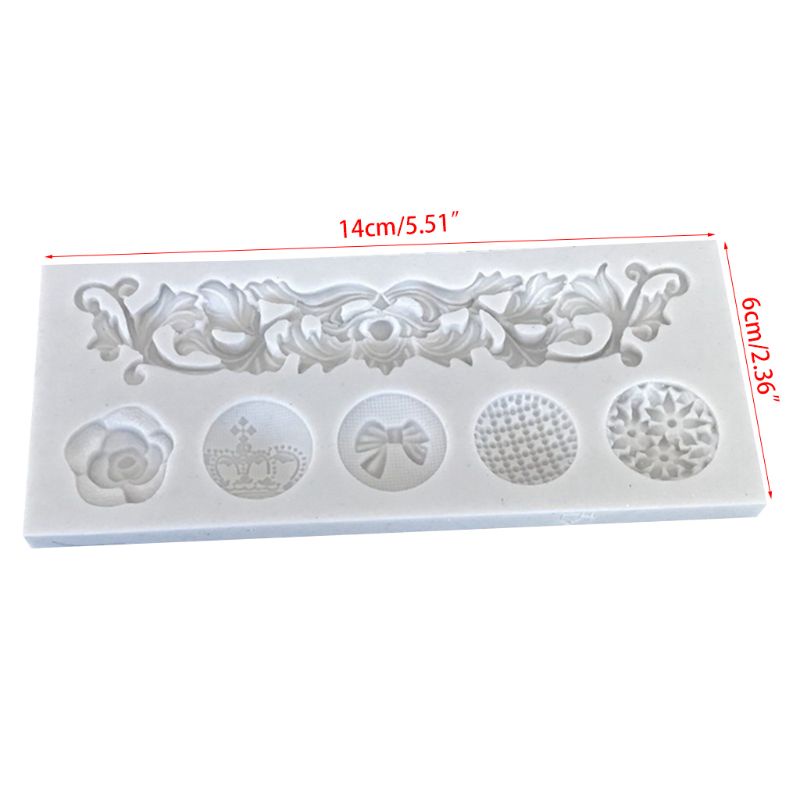 Khuôn Silicone Tạo Hình Trang Trí Bánh Kem Diy Baroque