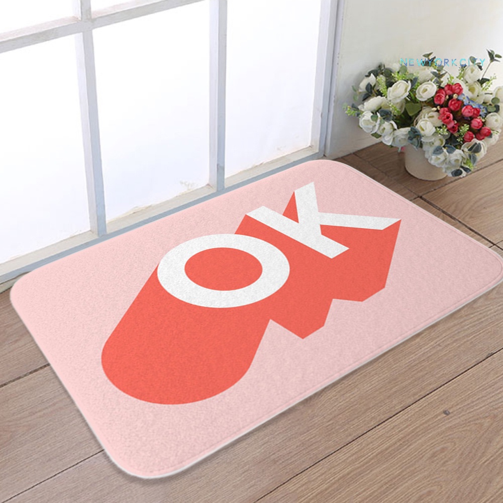 Thảm Chùi Chân Chống Trượt Họa Tiết Đá Hoa Cương 40x60cm