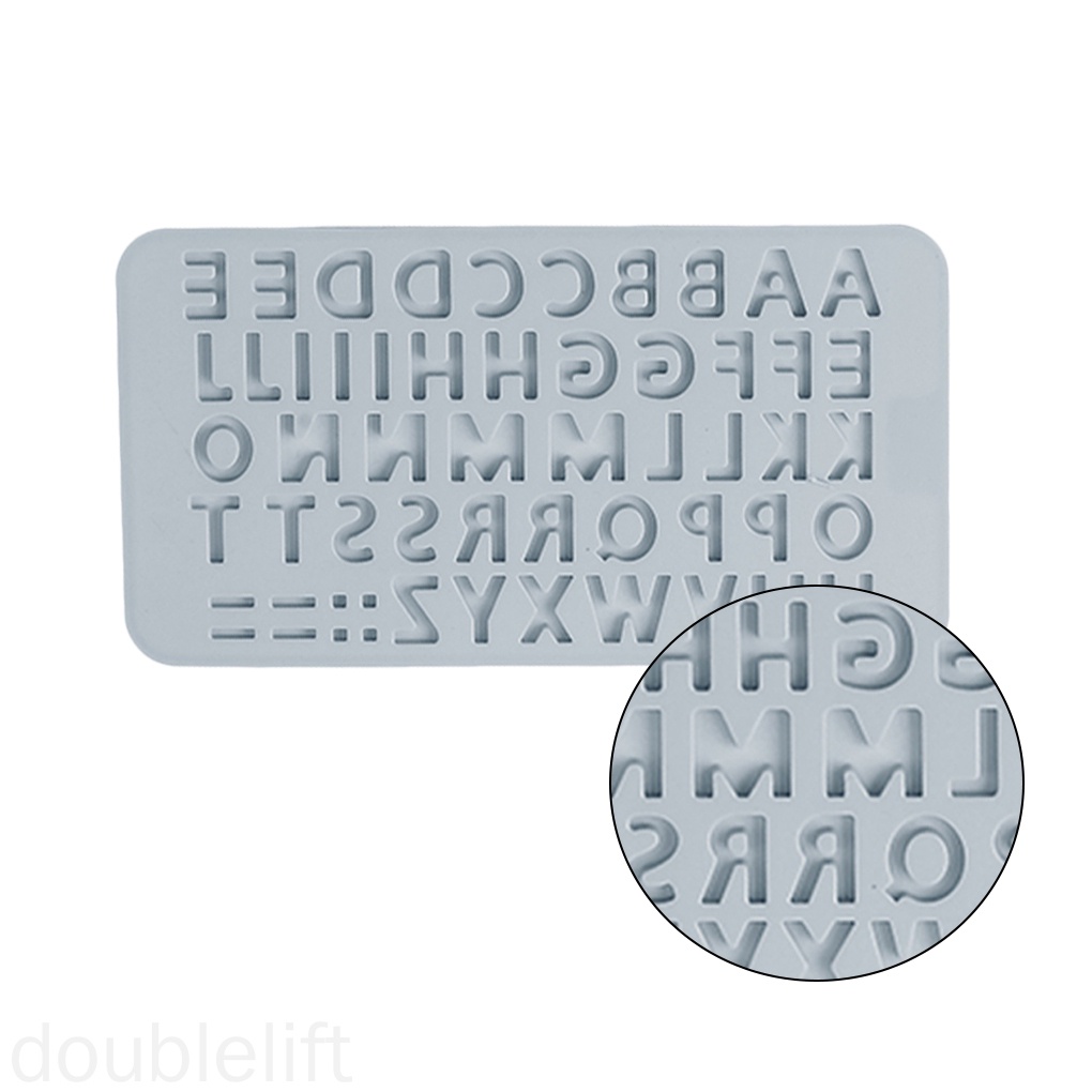 Khuôn Silicone Tạo Hình Chữ Cái Trang Trí Bánh