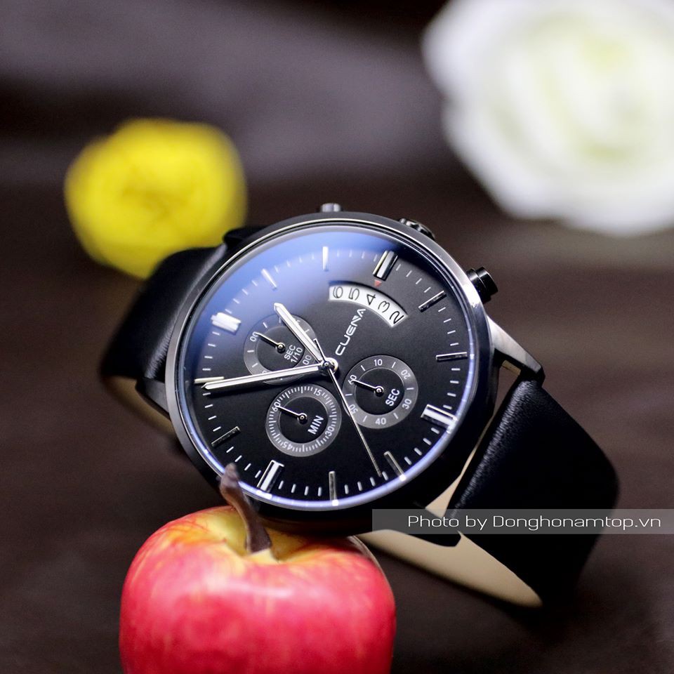 [SIÊU QUÀ TẶNG- CHỈ HÔM NAY] Đồng hồ nam CUENA DÂY DA CAO CẤP - Tặng 1 Pin Dự Phòng + 1 VÍ DA NAM Sang Trọng - (CUEA1KV) | BigBuy360 - bigbuy360.vn