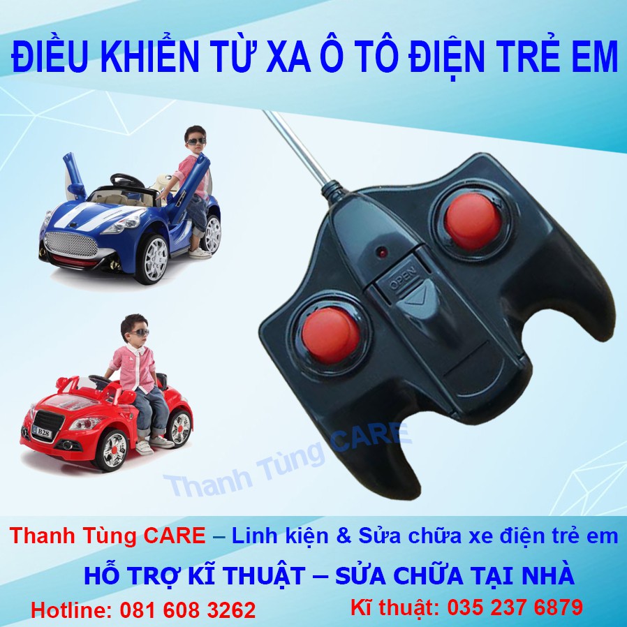 ❤ Điều khiển từ xa Ô tô - Xe máy điện trẻ em cho mạch Fly - 27Mhz