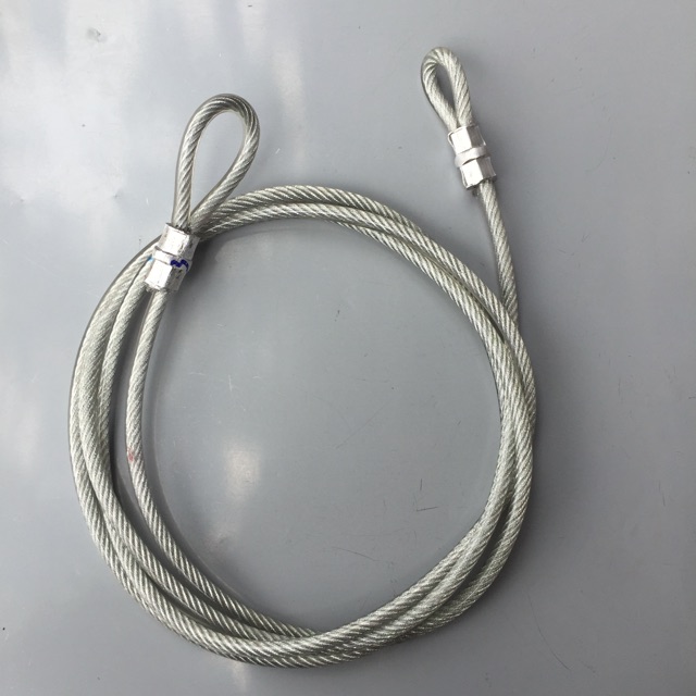 Dây cáp khóa xe bọc nhựa phi 8 dài 3m
