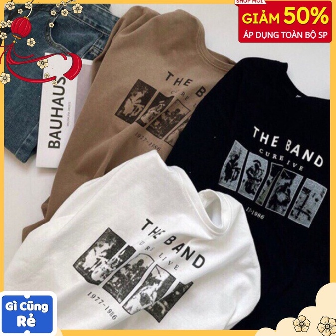 Áo thun nam tay lỡ, áo phông nữ Theband form rộng -NguyenSon9xShop | WebRaoVat - webraovat.net.vn