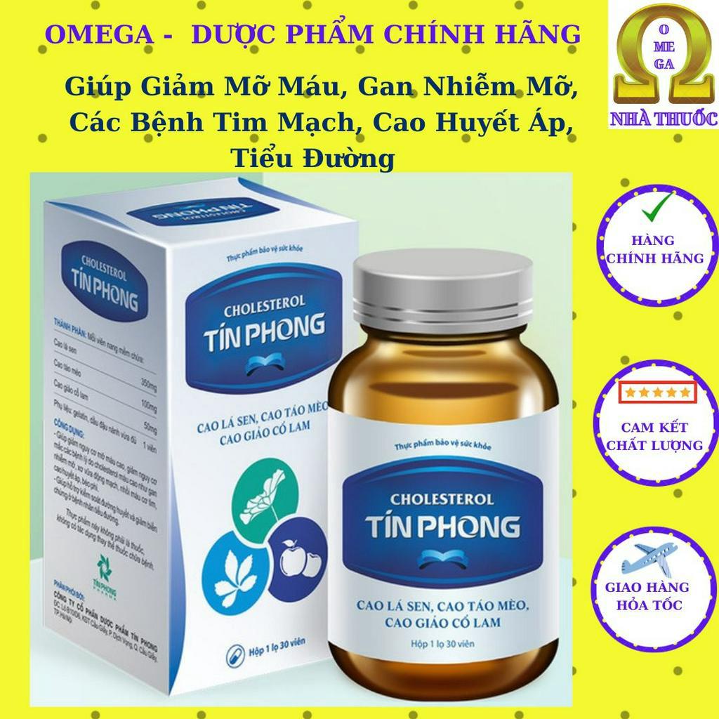 Viên Uống Cholesterol Tín Phong Giúp Giảm Mở Máu, Gan Nhiễm Mỡ, Tiểu Đường, Các Bệnh TM.