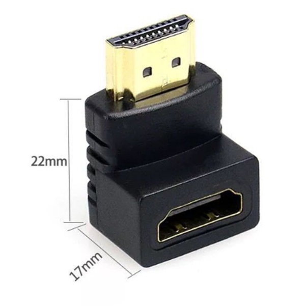 Đầu Nối HDMI Vuông Góc 90 Độ Đực Cái HOMESTORE