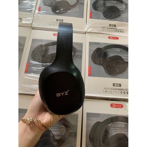Tai ngue bluetooth BYZ B53, Chính hãng, nghe nhạc bao phê, bảo hành 6 tháng