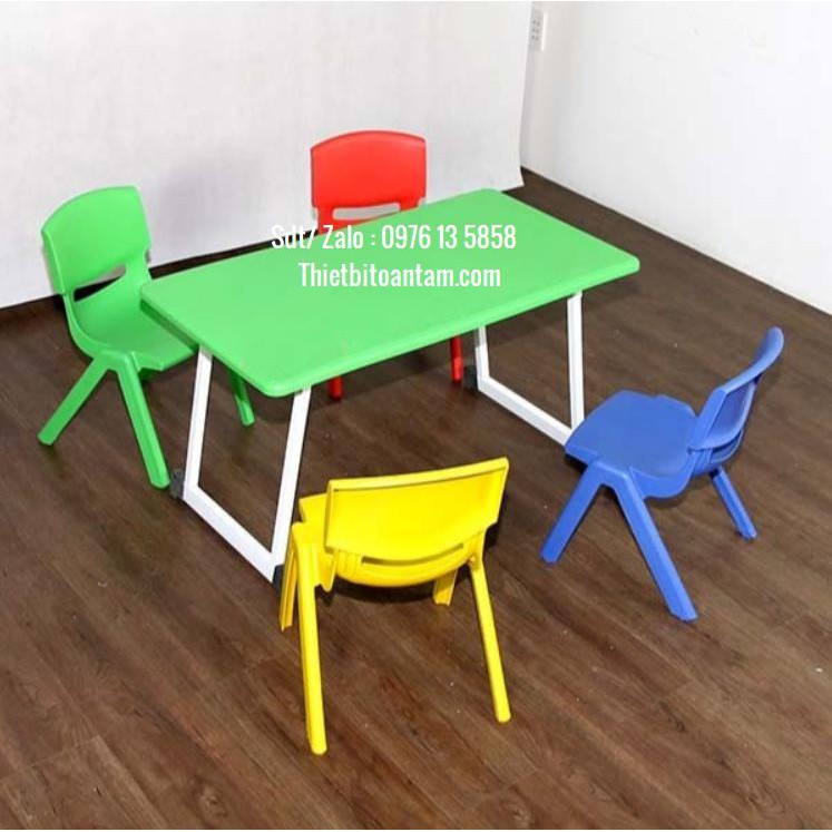 Bàn nhựa chân gấp dành cho trường mầm non | BigBuy360 - bigbuy360.vn